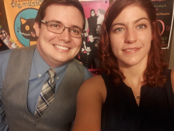 Marianna and Maddox Campbell of Break A Wish Podcast at The Social Capital theatre in Toronto