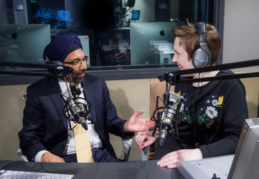 Elena and Harv of Inappropriate Questions podcast, Toronto, Ontario, Canada